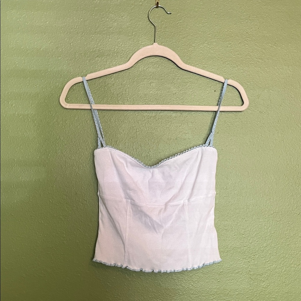 UNIF Baby Blue Spaghetti Strap Top